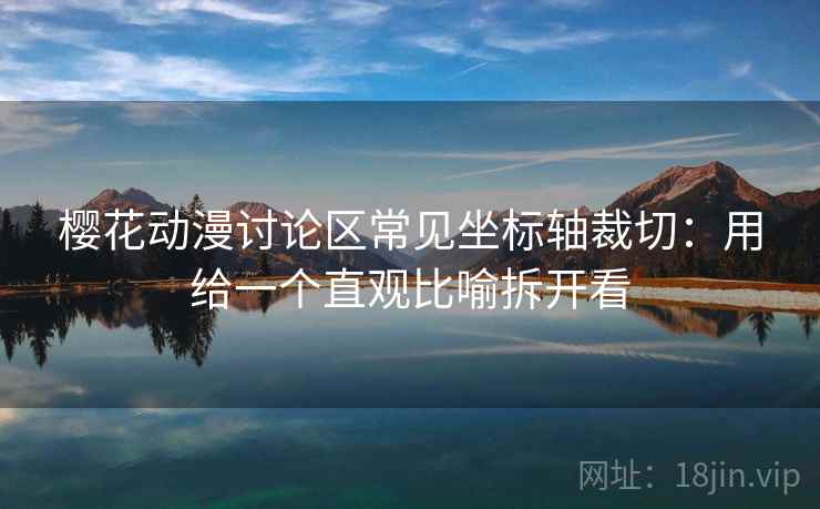 樱花动漫讨论区常见坐标轴裁切：用给一个直观比喻拆开看