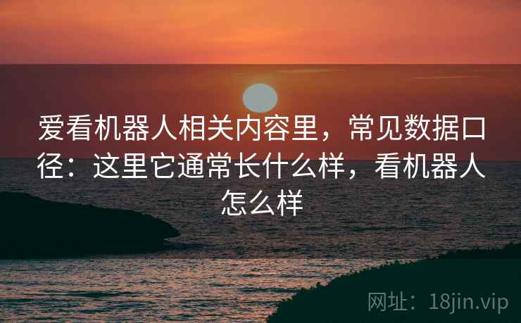 爱看机器人相关内容里，常见数据口径：这里它通常长什么样，看机器人怎么样
